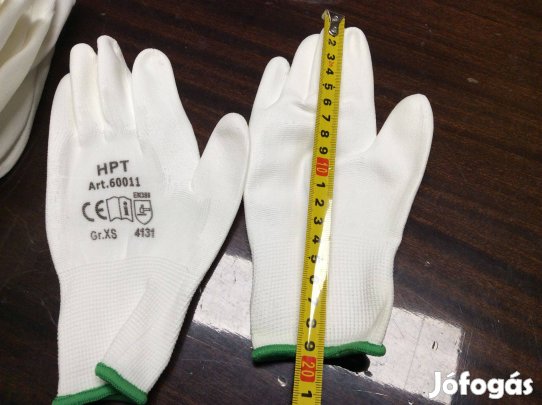 Szerelőkesztyű XS mártott szellőző kézhátú munkavédelmi kesztyű