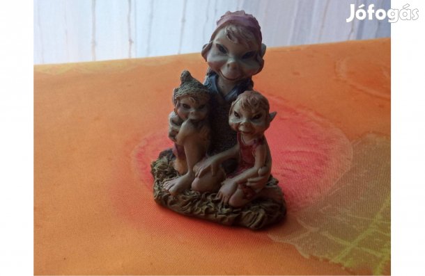 Szerencsét hozó Kobold család * Asztali dekoráció * 400 Ft