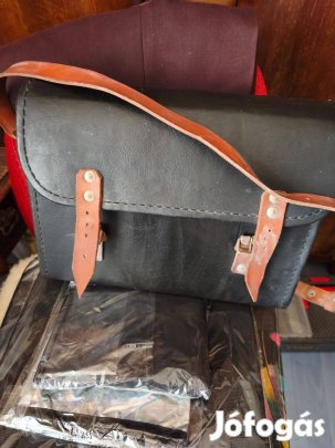 Szerszám táska (valódi bőrből készült szijakkal