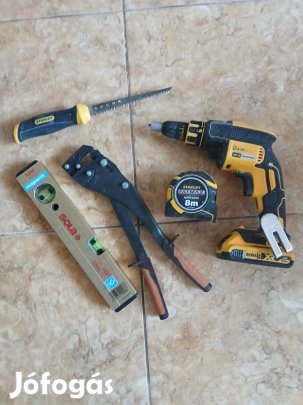 Szerszámok, gipszkarton