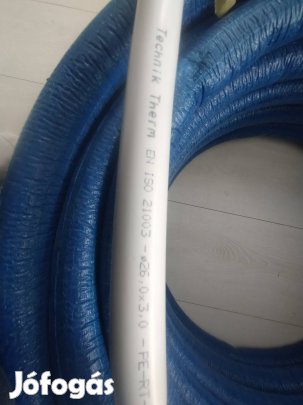 Szigetelt ötrétegű cső 26 mm 25 méter 