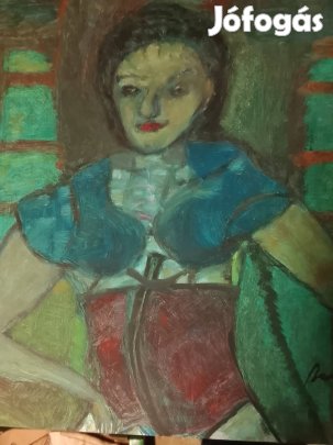 Szignált festmény,portré!