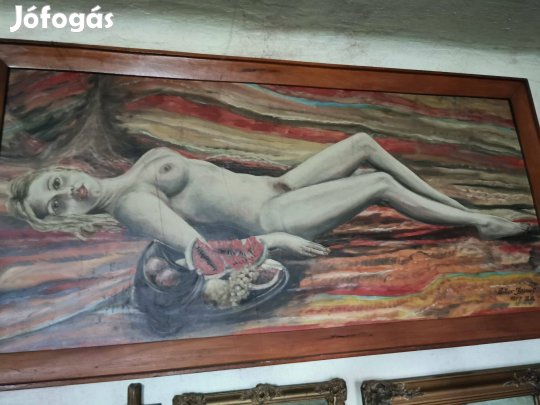 Szignós női akt festmény