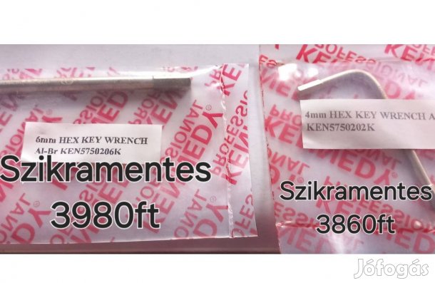 Szikramentes hatszögű imbusz kulcs