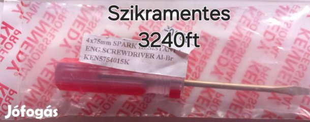 Szikramentes lapos csavarhúzó