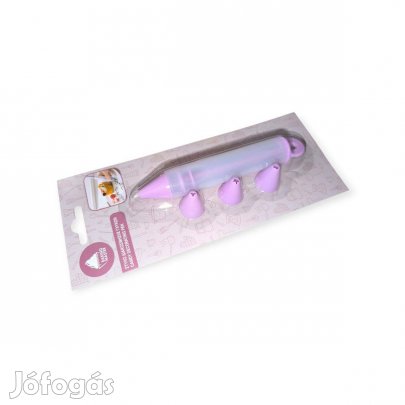 Szilikon cukrász toll 4 tortadíszítő fejjel 15 cm