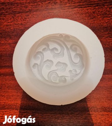 Szilikon öntőforma kerek szappan, gyertya, resin, gipsz