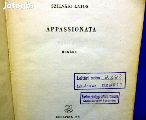 Szilvási Lajos: Appassionata