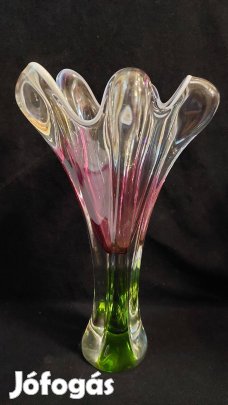 Színes Cseh üveg váza