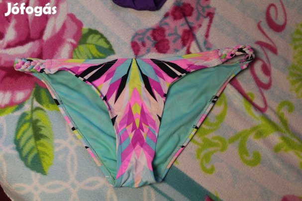 Szines, mintas csini bikini also, 38, M (1x viselt)