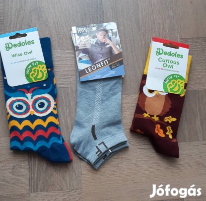 Színes, mintás pamut zoknik