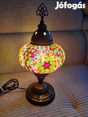 Színes asztali mozaik lámpa