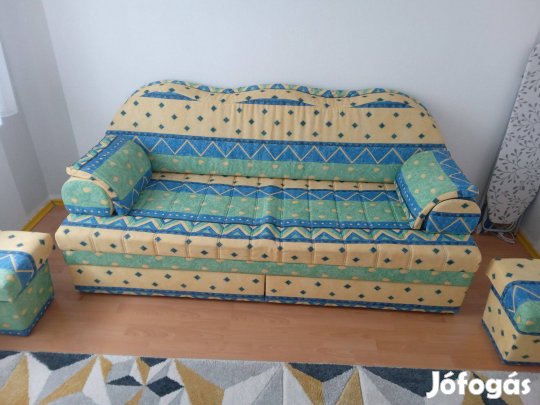 Szines hibátlan kinyitható kanapé eladó!