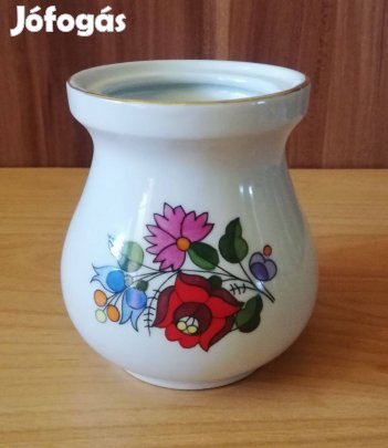 Színes kalocsai virágmintás kézzel festett csupor