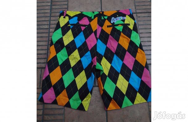 Színes kockás rövidnadrág XL