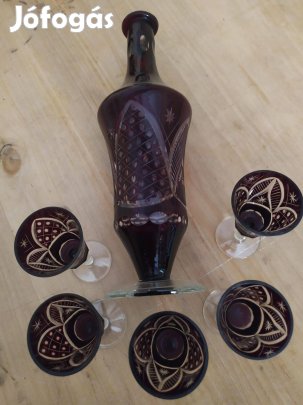 Színes kristály pohár készlet eladó