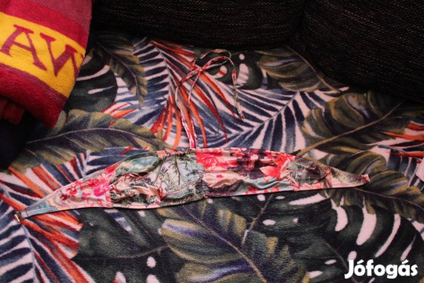 Szines mintas noi bikini felso, 40, 2x viselt