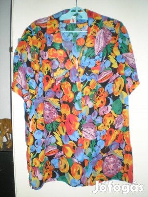 Színes mintás női nyári ing blúz XXL-es XXL szinte új