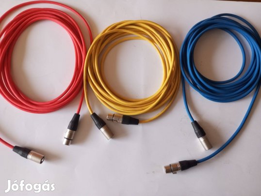 Színes német professzionális 6m XLR mikrofon kábelek