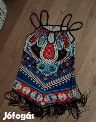 Színes női tunika ruha M