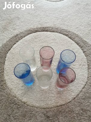 Színes pohár készlet 