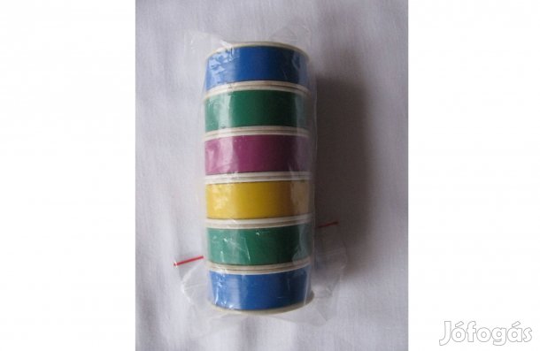 Szines szigetelőszalag 6 db