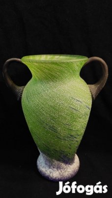 Színes üveg váza 26 cm