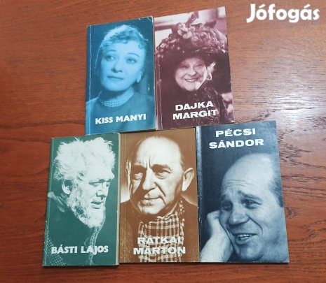 Színész életrajzok / 5 db