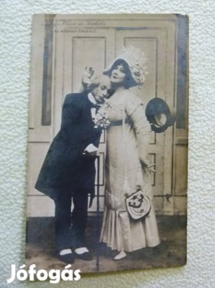 Színészeket ábrázoló képeslap