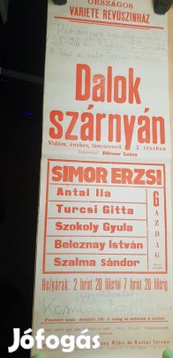 Színházi műsor plakát 1950 elötről