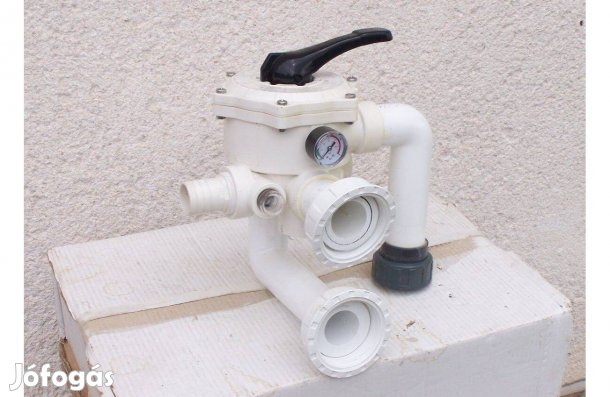 Szinte új! Félár! Praher Ocean V6 oldalváltószelep medence váltószelep