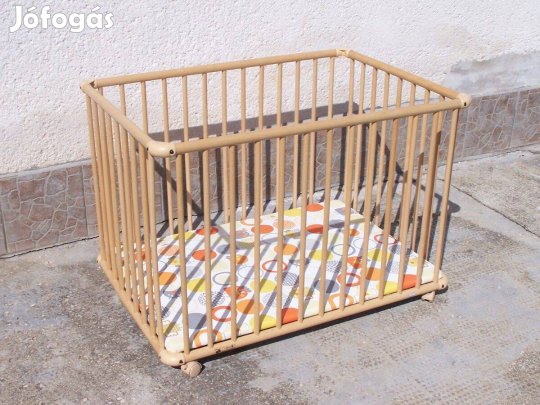 Szinte új!! Félár!! Geuther gurulós babaágy kiságy járóka baba kis ágy