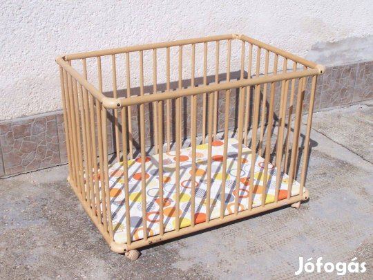 Szinte új!! Félár!! Geuther gurulós babaágy kiságy járóka baba kis ágy
