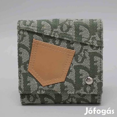Szinte új eredeti Christian Dior CK bőr szövet pénztárca