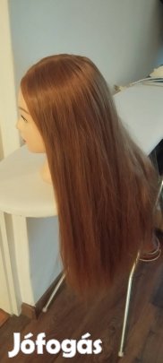 Szintetikus hajú babafej