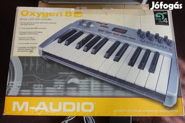 Szintetizátor Oxygen 8 v2 zongora m-audio