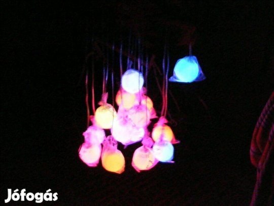 Színváltoztatós gömb lámpa csillár dísz világítás