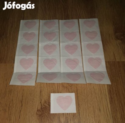 Szív alakú sebtapasz 21 db