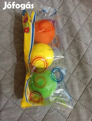 Szivacslabda 3 db színes új