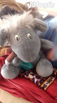 Szivarozó plüss szamár nagyobb méret 40cm