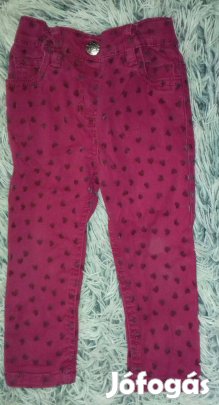 Szívecske mintás rózsaszínű nadrág, Young Dimension, 86