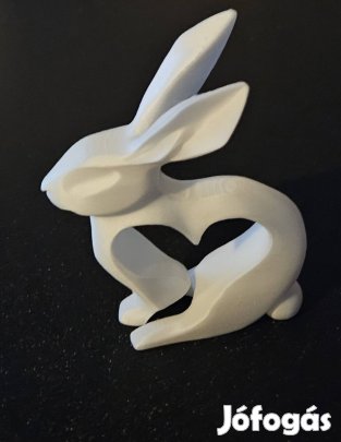 Szívecskés nyomtatott nyuszi