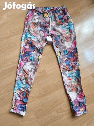 Szivecskés olasz rugalmas zsebes nadrág Új, címkés