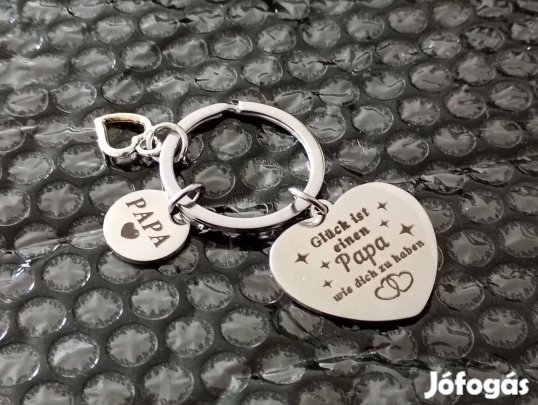 Szives Kulcstartó születésnapra, férjnek, apának, Papa 15000ft óbuda K