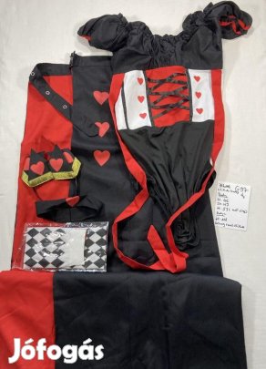 Szívkirálynő jelmez, felnőtt jelmez, új G97