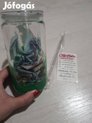 Szívószálas lávapohár