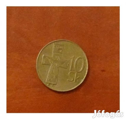 Szlovák 10 korona érme 1995