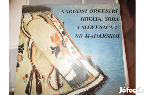 Szlovák folkzene dupla bakelit hanglemez album eladó