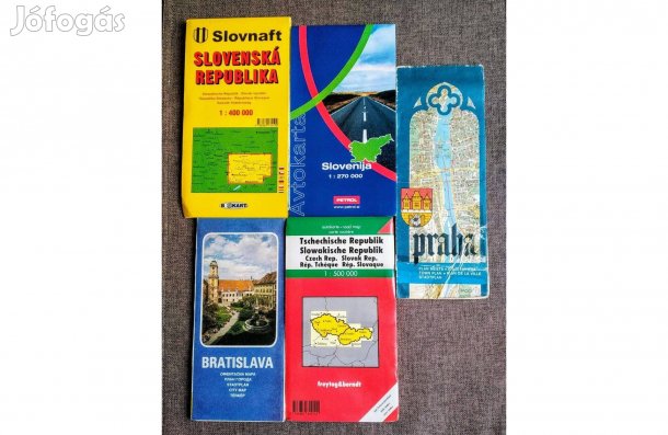 Szlovákia Csehország utikönyv és vagy autós térkép Sok Mást Is