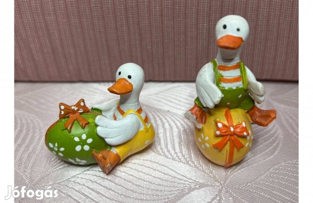 Szobor, figurák 2 db új kacsa